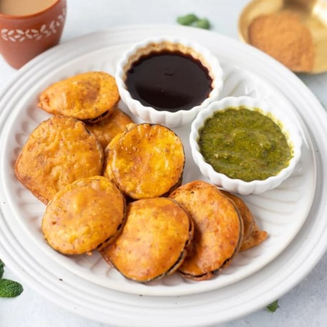 Eggplant Pakora Curry.