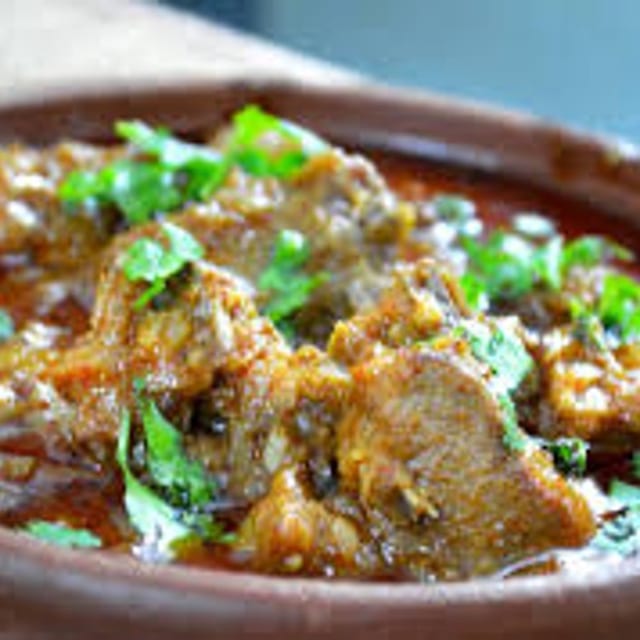 Hyderabadi Spicy Mutton Curry.