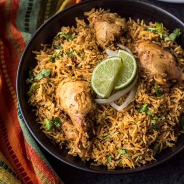 Chettinadu Chicken Biriyani.