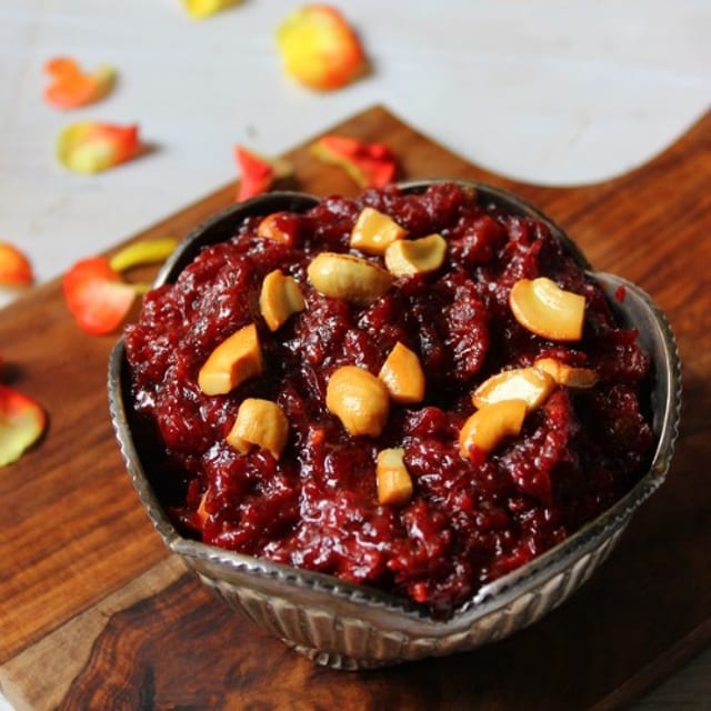 Beet Root Halwa.