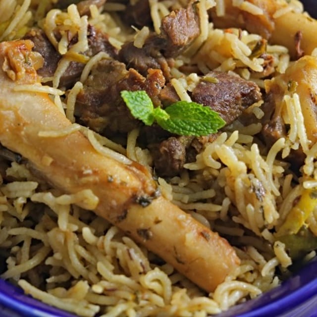 Boneless Mutton Pulav.