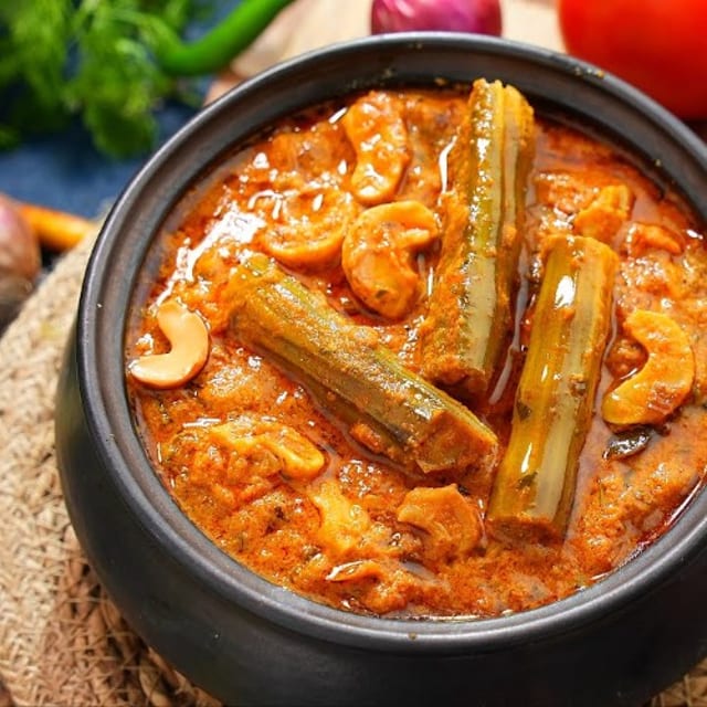 Cashew Drumsticks Tomato Curry.